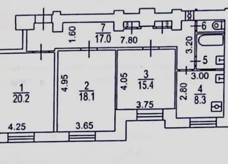 Трехкомнатная квартира на продажу, 85.5 м2, Москва, метро Кожуховская, улица Трофимова, 35/20