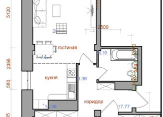 Продажа 3-комнатной квартиры, 79.1 м2, Иркутск, ЖК Сосновый бор, Норильская улица, 6/2