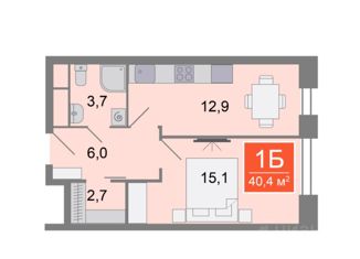 Продается 1-ком. квартира, 41 м2, Москва, Сколковское шоссе, 40к2, ЖК Стеллар Сити