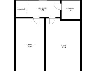 Продажа 1-ком. квартиры, 34.06 м2, аул Новая Адыгея, Береговая улица, 3к14, ЖК Другие Берега