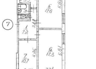 Продаю 3-комнатную квартиру, 62 м2, Павловск, микрорайон Гранитный, 29