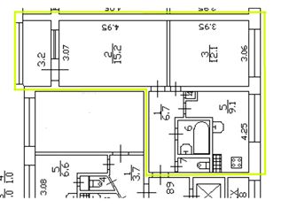 Продаю 2-ком. квартиру, 50.3 м2, Санкт-Петербург, Серебристый бульвар, 18к2