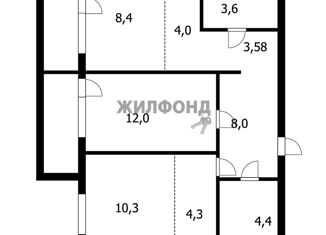 Продаю 3-ком. квартиру, 58.5 м2, Обь, Октябрьская улица, 3