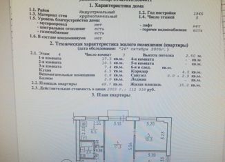 Продажа трехкомнатной квартиры, 50 м2, Ижевск, Воткинское шоссе, 46, жилой район Буммаш