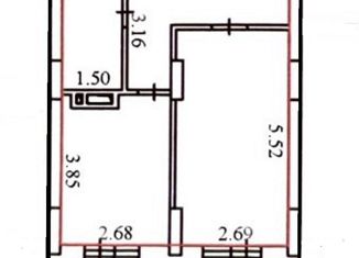 Продажа однокомнатной квартиры, 37.5 м2, Новосибирск, улица Гоголя, 26, метро Сибирская