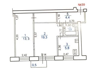 Продажа 2-комнатной квартиры, 46 м2, Тольятти, улица Карла Маркса, 23, Центральный район