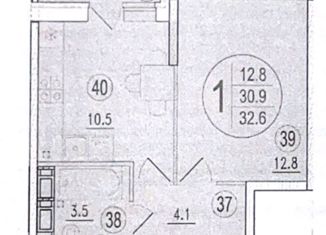 Продажа однокомнатной квартиры, 35 м2, Ростов-на-Дону, переулок Чаленко, 11, ЖК Западная Резиденция