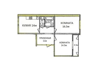 Продается 2-ком. квартира, 60 м2, Санкт-Петербург, Богословская улица, 4к1, ЖК Калейдоскоп