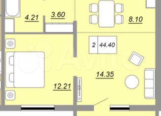 Продам 2-комнатную квартиру, 42.4 м2, Оренбург, ЖК Осенний Лист, улица Юркина, 8