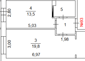 1-ком. квартира на продажу, 46.5 м2, Снежинск, улица Строителей, 1А
