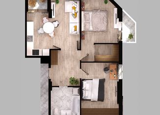 Продаю двухкомнатную квартиру, 69.37 м2, Сочи, Курортный проспект, 94/60, ЖК Сосновый Бор