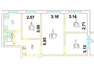 Продам четырехкомнатную квартиру, 62.4 м2, Москва, метро Ховрино, Клинская улица, 15