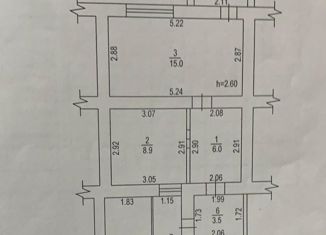 Продаю трехкомнатную квартиру, 53.4 м2, деревня Красненькая, улица Северная Подстанция, 1