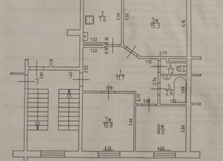 3-комнатная квартира на продажу, 56 м2, Нестеров, улица Калинина, 27В