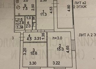 Продажа трехкомнатной квартиры, 90 м2, Новочеркасск, Народная улица, 63