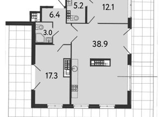 Продаю 2-ком. квартиру, 82.9 м2, Санкт-Петербург, Миргородская улица, 1, муниципальный округ Лиговка-Ямская