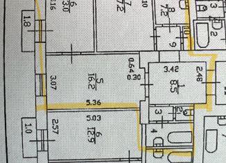 3-комнатная квартира на продажу, 69.9 м2, Санкт-Петербург, Баррикадная улица, 14к1, муниципальный округ Нарвский