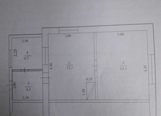 Продам 2-ком. квартиру, 34.3 м2, Азов, Соловьиный переулок, 4