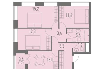 Продам 3-комнатную квартиру, 74.5 м2, Москва, 2-й Грайвороновский проезд, 44к3, Рязанский район
