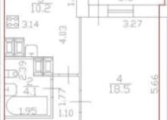 Продажа однокомнатной квартиры, 39.1 м2, Санкт-Петербург, улица Фёдора Абрамова, 21к1, метро Парнас