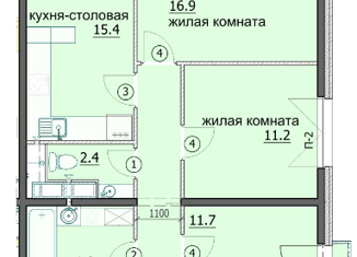 Продажа трехкомнатной квартиры, 75.1 м2, Пензенская область, улица Яшиной, 6