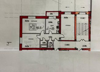 3-комнатная квартира на продажу, 76.8 м2, село Шалушка, улица Ленина, 392