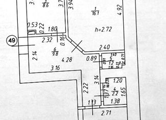 Продаю 2-ком. квартиру, 49.2 м2, Татарстан, улица Рауиса Гареева, 92