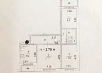 Продажа трехкомнатной квартиры, 60 м2, Москва, улица Перерва, 6, район Марьино