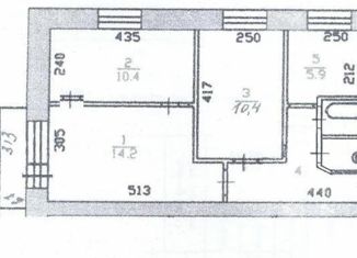 Продажа 3-комнатной квартиры, 51.8 м2, Омск, улица 75-й Гвардейской Бригады, 18А, Октябрьский округ