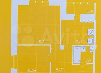 2-комнатная квартира на продажу, 57 м2, Липецк, улица Артёмова, 5, Октябрьский район