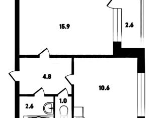 Продам однокомнатную квартиру, 34.9 м2, Санкт-Петербург, улица Тельмана, 41к1, улица Тельмана