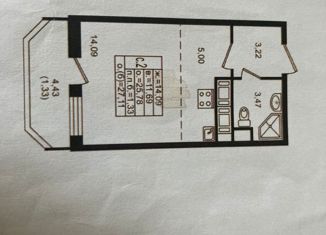 Продажа квартиры студии, 26 м2, Мурино, Воронцовский бульвар, 8, ЖК Гринландия