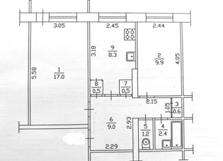 Продам 2-комнатную квартиру, 50.2 м2, Якутск, улица Дзержинского, 8/2