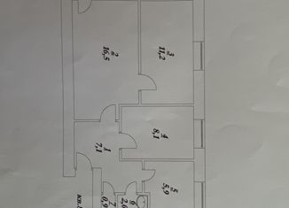 Продается трехкомнатная квартира, 52 м2, Саратовская область, Зелёный переулок, 20