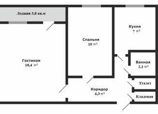 Продам двухкомнатную квартиру, 46 м2, Санкт-Петербург, Ольховая улица, 10к1, Ольховая улица
