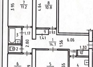 4-ком. квартира на продажу, 75 м2, Удмуртия, Удмуртская улица, 208