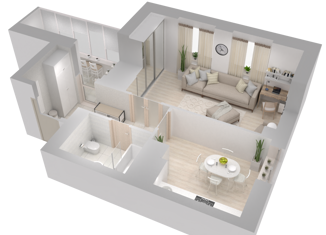 Продам 1-комнатную квартиру, 47.7 м2, Волгоград, улица Алехина, 38А, Краснооктябрьский район