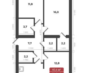 Продам трехкомнатную квартиру, 71.2 м2, Невинномысск, улица Калинина, 194