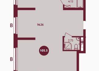 Продается 3-комнатная квартира, 105.5 м2, Екатеринбург, ЖК Парк Столиц