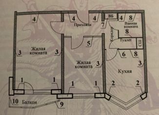Продам 2-ком. квартиру, 50.9 м2, Москва, Ивовая улица, 6к1, Ивовая улица