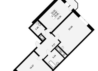 3-комнатная квартира на продажу, 72 м2, Мурино, ЖК Три кита, Екатерининская улица, 10