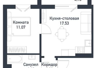 Продажа 1-комнатной квартиры, 38 м2, Челябинская область, Ласковая улица, 24