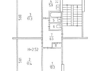 Комната на продажу, 60 м2, Пермский край, улица Маяковского, 37/3