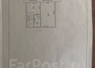 1-ком. квартира на продажу, 33 м2, Приморский край, улица Островского, 3