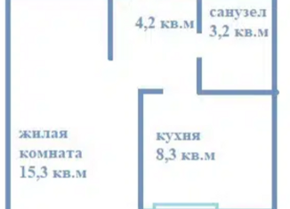 Продается 1-комнатная квартира, 31 м2, Чувашия, Чебоксарский проспект, 9к1