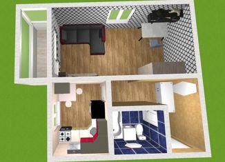 Продажа 1-комнатной квартиры, 31 м2, Октябрьский, улица Островского, 21