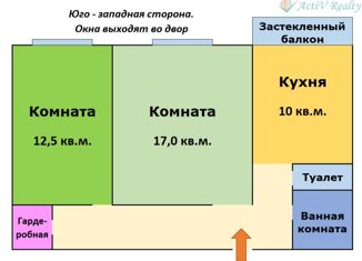 Продаю двухкомнатную квартиру, 55 м2, Москва, метро Мнёвники, улица Мнёвники, 23