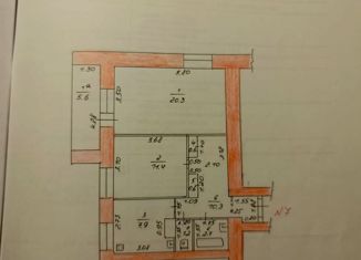 2-ком. квартира на продажу, 58 м2, Казань, улица Рихарда Зорге, 89