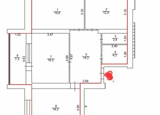 Продаю трехкомнатную квартиру, 81.5 м2, Калуга, ЖК Кречетников Парк, улица Академика Потехина, 7к1