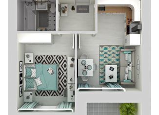 Продается 1-ком. квартира, 39.9 м2, Самара, микрорайон Новая Самара, ск55, Красноглинский район